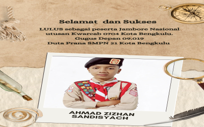 Menuju Jambore Nasional XII 2026: Siswa SMPN 21 Kota Bengkulu Berhasil Lolos Seleksi Tahap 2