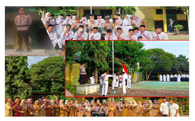 Police Goes To School, Kapolsek Gading Cempaka Jadi Pembina Upacara di SMPN 21 Kota Bengkulu