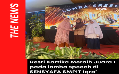 Siswa SMPN 21 Kota Bengkulu Raih Juara 1 Lomba Speech di SMPIT Iqra’