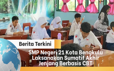 SMP Negeri 21 Kota Bengkulu Laksanakan Sumatif Akhir Jenjang Berbasis CBT